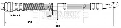 BORG & BECK stabdžių žarnelė BBH7010